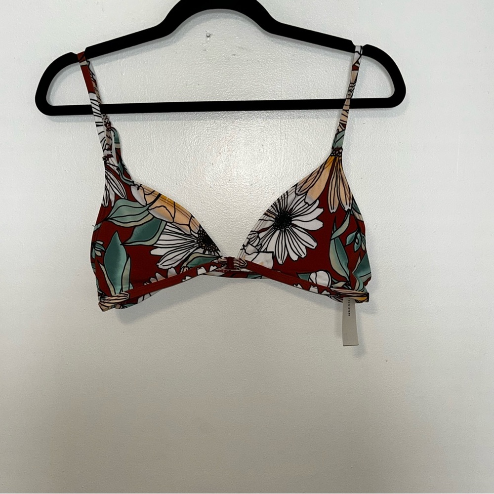 Floral Print Bikini Top